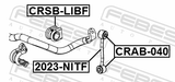 Febest 2023-NITF Front Stabilizer Link / Sway Bar Link