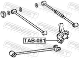 Febest TAB-081 Rear Knuckle Bushing