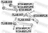 Febest 6724-MSFUPR Right Upper Front Arm