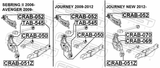 Febest CRAB-052 Rear Arm Bushing