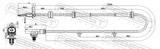 Febest 02606-015 ABS Sensor Front
