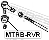 Febest MTRB-RVR Tie Rod End Boot 31.7X26X14