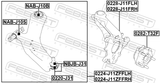 Febest 0224-J11ZFLH Left Front Arm