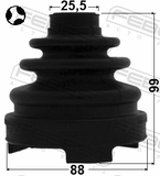 Febest 0115-ACV40T Boot Inner CV Joint Kit 88X99X25.5