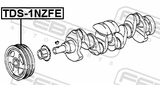Febest TDS-1NZFE Crankshaft Pulley 1NZFE