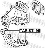 Febest TAB-ST195 Differential Mount Bushing