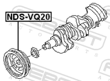 Febest NDS-VQ20 Crankshaft Pulley VQ20DE/VQ30DE