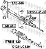 Febest TAB-459 Steering Rack Bushing Kit