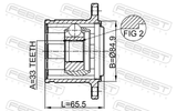 Febest 0411-KB4RH Inner CV Joint Right 33X84.9