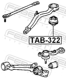Febest TAB-322 Front Arm Bushing