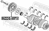 Febest MZDS-MPV Crankshaft Pulley