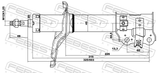 Febest 12666482FL Shock Absorber Front Left