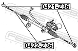 Febest 0421-Z36 Steering Tie Rod End