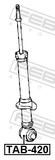 Febest TAB-420 Bushing, Rear Shock Absorber