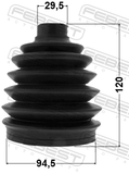 Febest 0417P-V97WF Boot Outer CV Joint Kit Pvc 94.5X120X29.5
