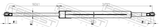 Febest 02117-005 Trunk Gas Strut (With End Damping) L496/830N