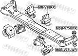 Febest MM-V98RR Rear Engine Mount