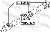 Febest AST-J100 Cross Shaft Joint, Drive Shaft 22X35/57