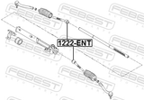 Febest 1222-ENT Steering Tie Rod