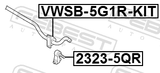 Febest 2323-5QR Rear Stabilizer Link / Sway Bar Link