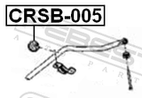 Febest CRSB-005 Front Stabilizer Bar Bush