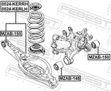 Febest 0524-KERLH Left Rear Lower Arm
