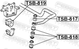 Febest TSB-817 Front Stabilizer Bar Link Bush