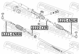 Febest 2222-CER Steering Tie Rod