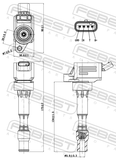 Febest 12640-014 Ignition Coil