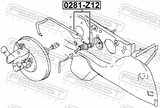 Febest 0281-Z12 Clutch Master Cylinder