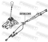 Febest 04106-CW5 Transmission Gear Change Cable
