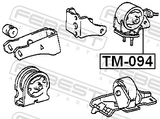 Febest TM-094 Rear Engine Mount