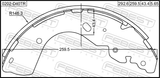 Febest 0202-D40TR Shoe Kit, Rear Brake