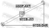 Febest HYCB-JX1 Drive Shaft Bearing (Repair Kit)