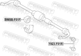 Febest BMSB-F01F Rear Stabilizer Bar Bush D52