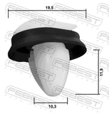 Febest 88570-211 Retainer Clip
