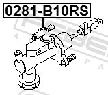 Febest 0281-B10RS Clutch Master Cylinder