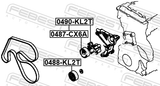 Febest 0488-KL2T Pulley Idler