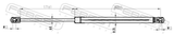 Febest 22117-008 Trunk Gas Strut (With End Damping) L457/570N