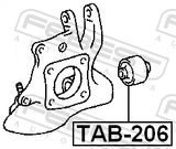 Febest TAB-206 Rear Arm Bushing