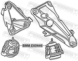 Febest BMM-E60N46 Front Engine Mount (Hydro)