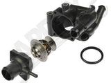 APDTY 013312 Thermostat & Seal/Water Outlet Coolant Housing Upper & Lower