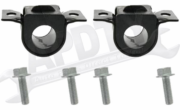 APDTY 039423 Sway Bar Mount Bushing Bracket & Bolt Kit (For 33mm Sway Bars Only)