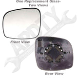 APDTY 67012 Replacement Glass - Plastic Backing Replaces 68029239AA