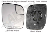 APDTY 67286 Replacement Glass - Plastic Backing