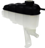 APDTY 714165 Coolant Reservoir Fluid Overflow plastic Bottle Housing w/ Cap
