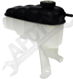 APDTY 714165 Coolant Reservoir Fluid Overflow plastic Bottle Housing w/ Cap