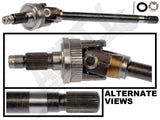 APDTY 741523 Front Axle Shaft Assembly w/Stub Shaft & U-Joint (Front Left)