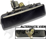 APDTY 88204 Exterior Door Handle Front Left (Driver) Smooth Black (Metal)