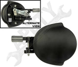 APDTY 91558 Exterior Door Handle Sliding Door Left Black Smooth